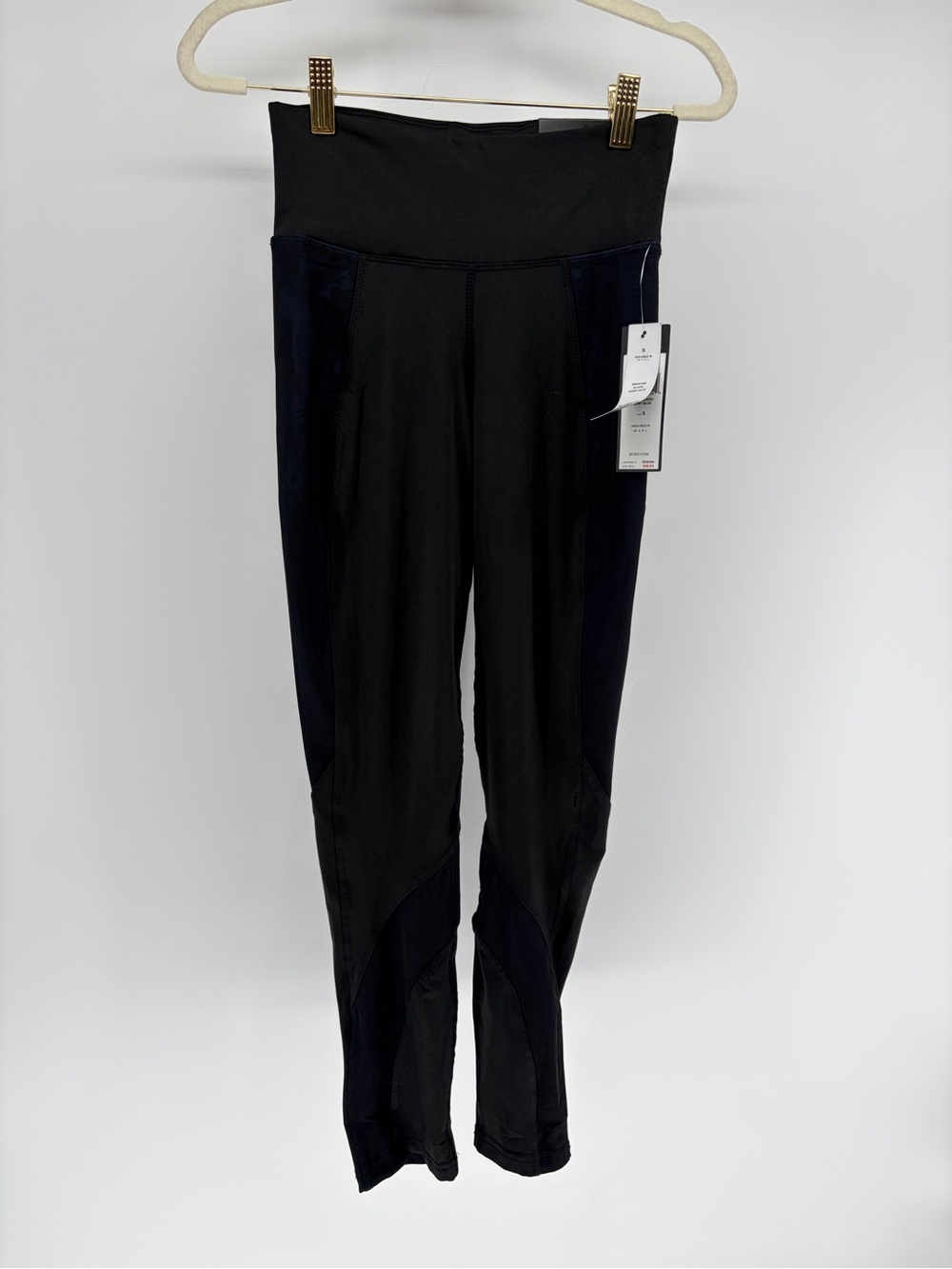 NWT Rag & Bone Cutout Compressions Leggings Black & Blue Sz S